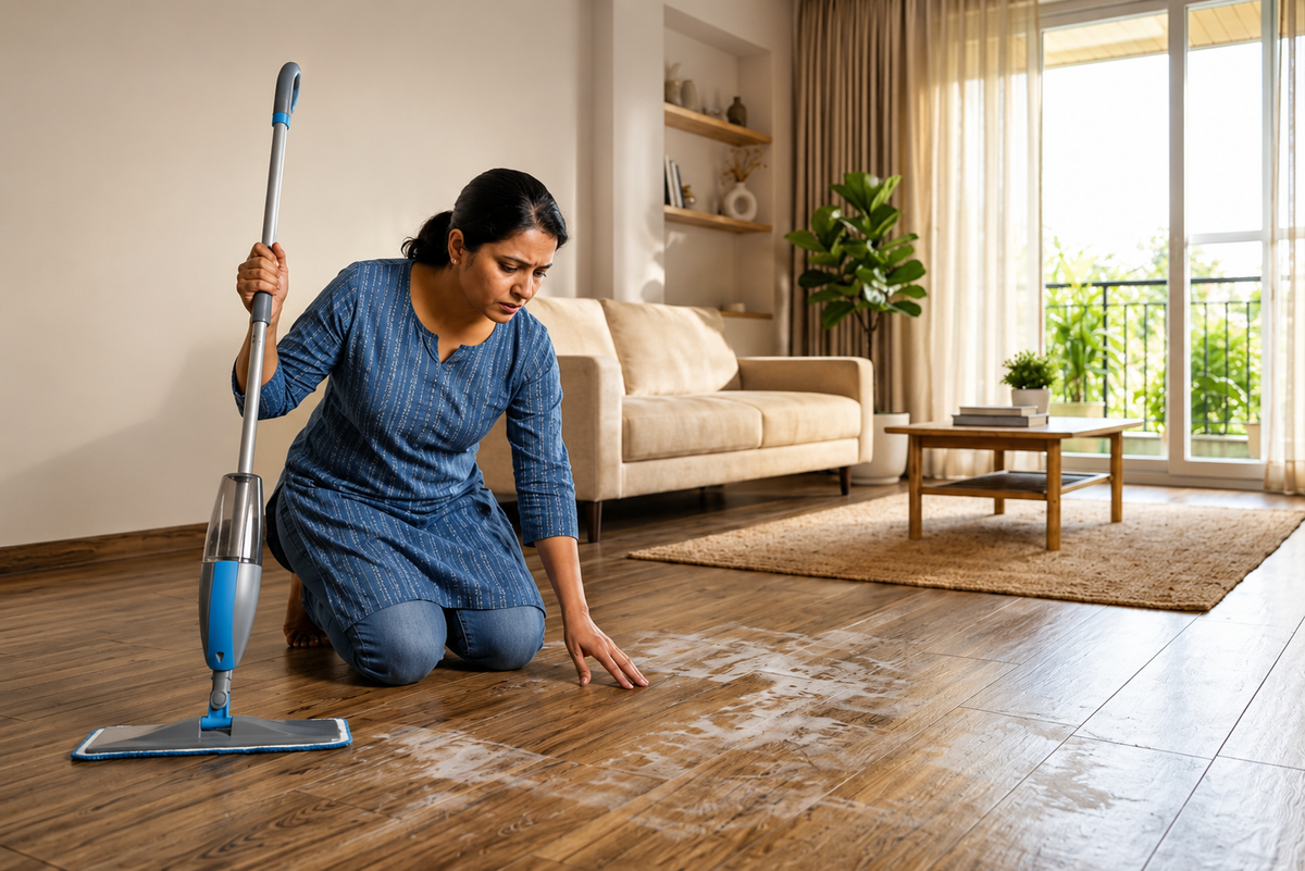 I Almost Ruined My Wooden Tile Floor Before Checking If My Cleaner Was Even Safe for It