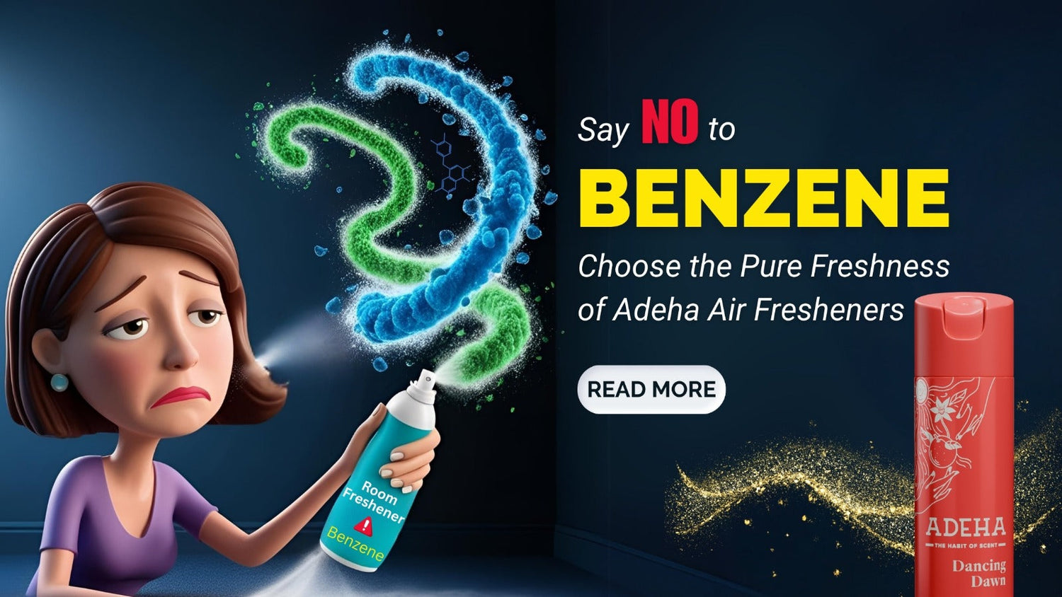 Say No to Benzene: Choose the Pure Freshness of Adeha Air Fresheners