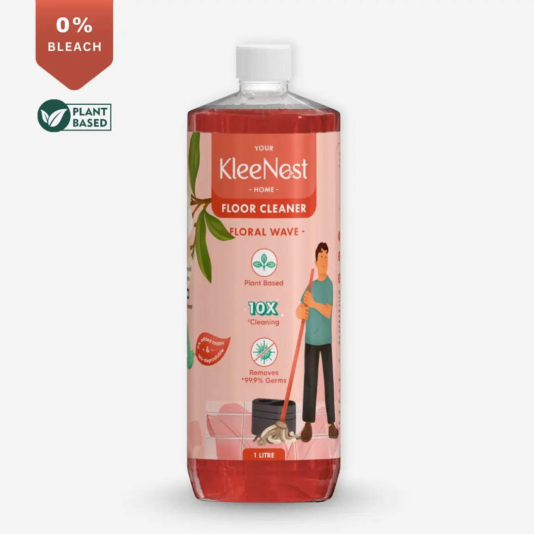 Kleenest Natural Eco-friendly Floor Cleaner Liquid - Floral Wave