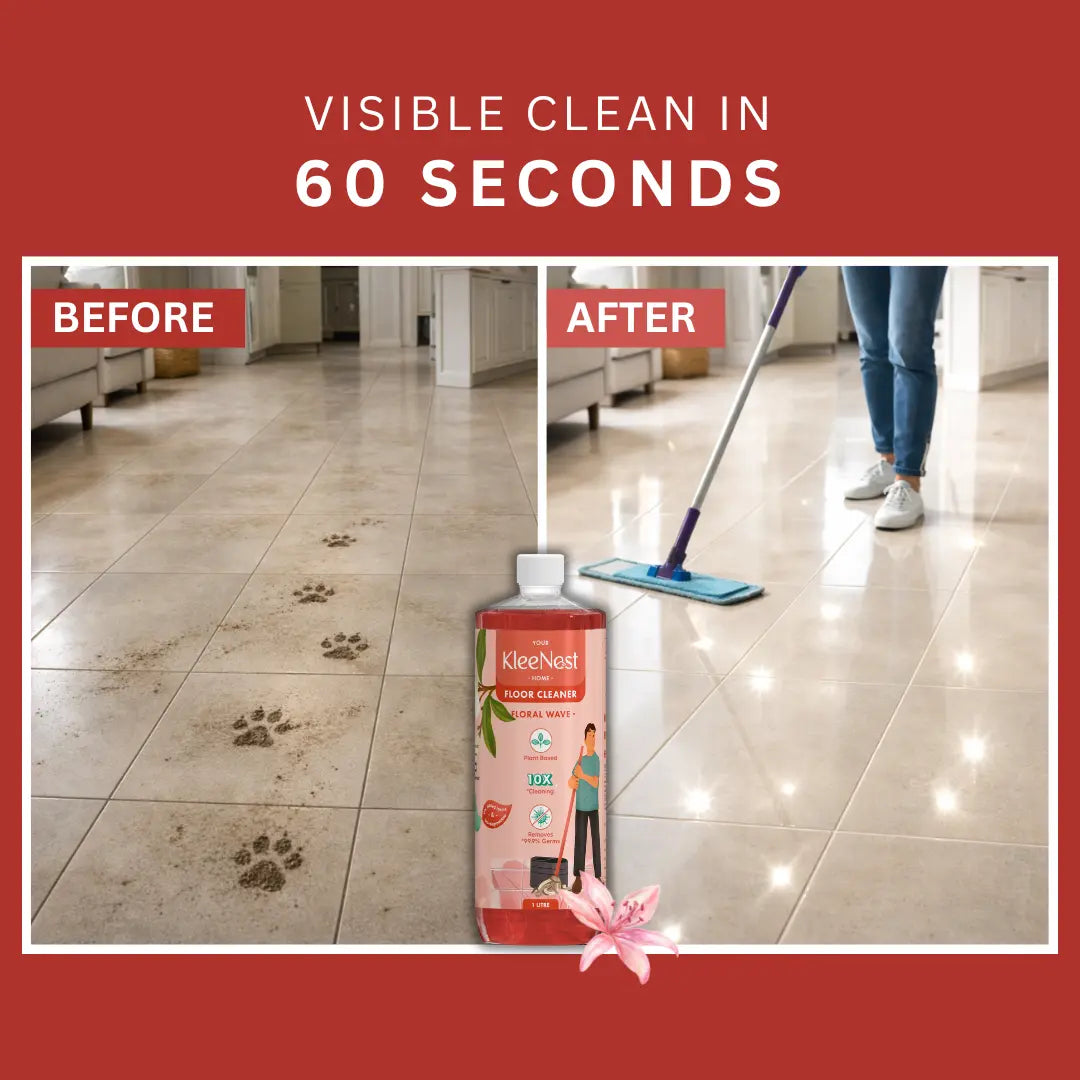 Kleenest Natural Eco-friendly Floor Cleaner Liquid - Floral Wave