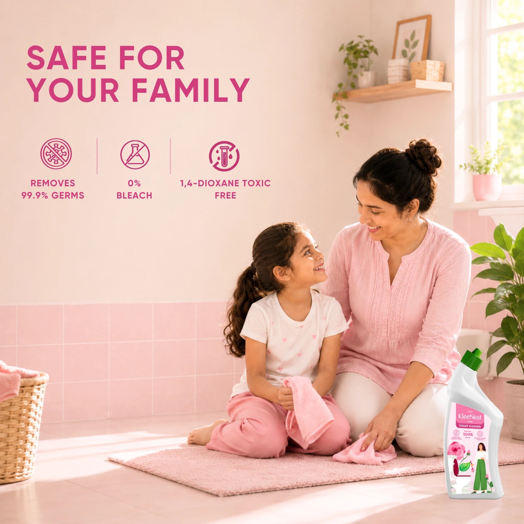 Advanced Toilet Cleaner – Rose, 1 L