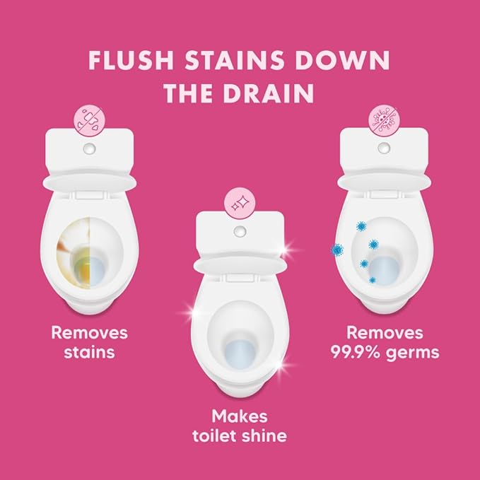 Kleenest Bathroom & Toilet Combo (Bathroom Cleaner 1 Ltr + Toilet Cleaner 1 Ltr), 0% Bleach, Plant-Based, Rose Fragrance