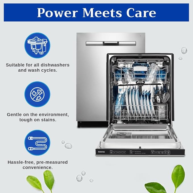 Dishwasher Tablets - Remove Tough Stains, Grease & Grime - 30 Count