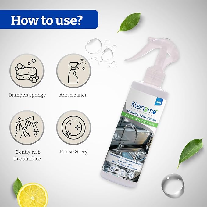 Klenzmo Stainless Steel Cleaner Spray 270ml