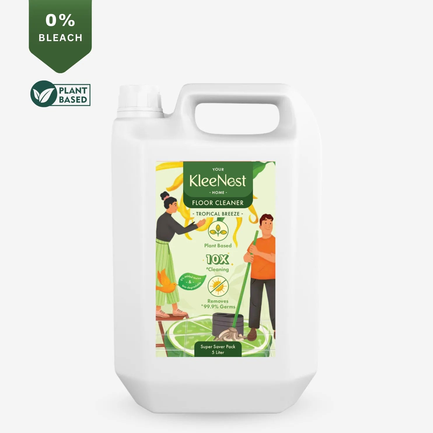 Kleenest Floor Cleaner liquid concentrate 5 ltr - Tropical Breeze