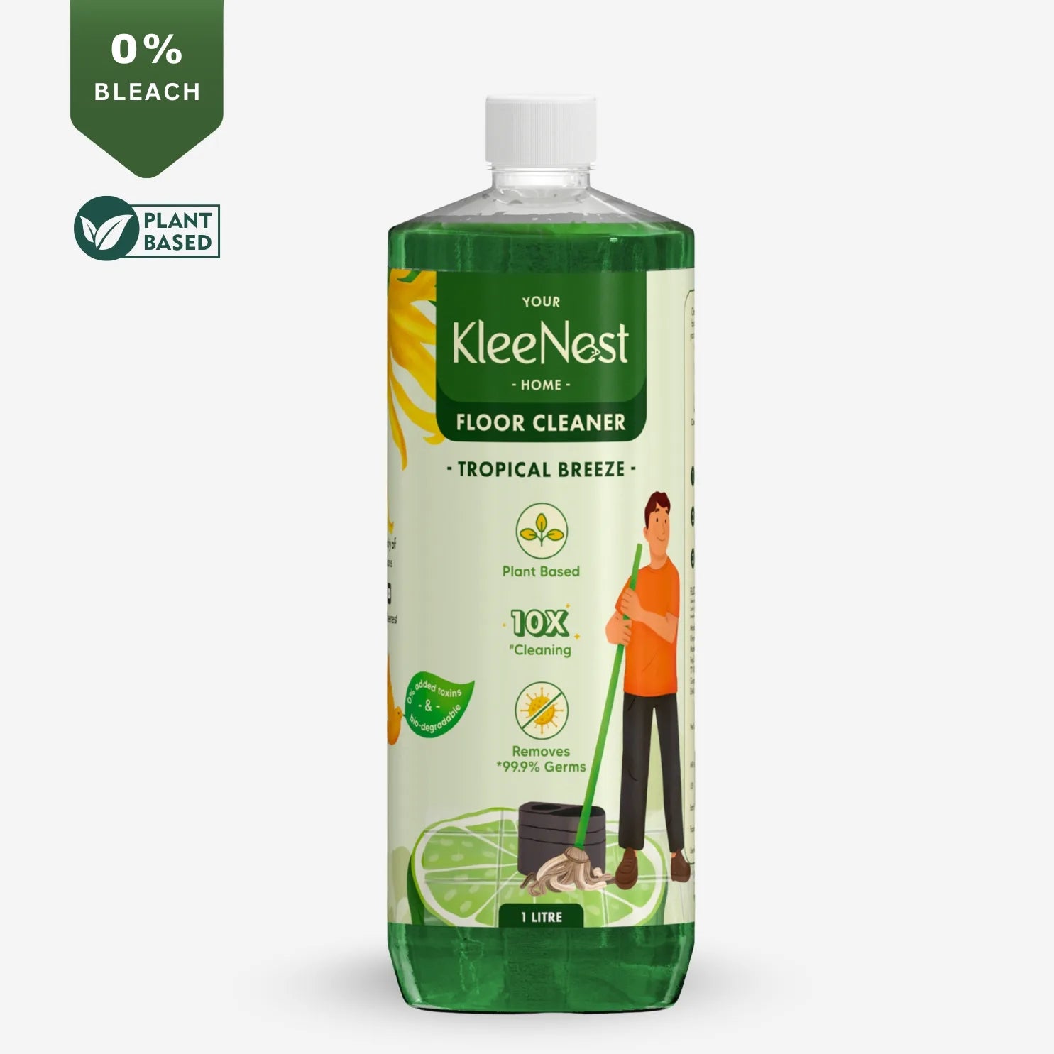 Kleenest Natural Eco-friendly Floor Cleaner Liquid - Tropical Breeze