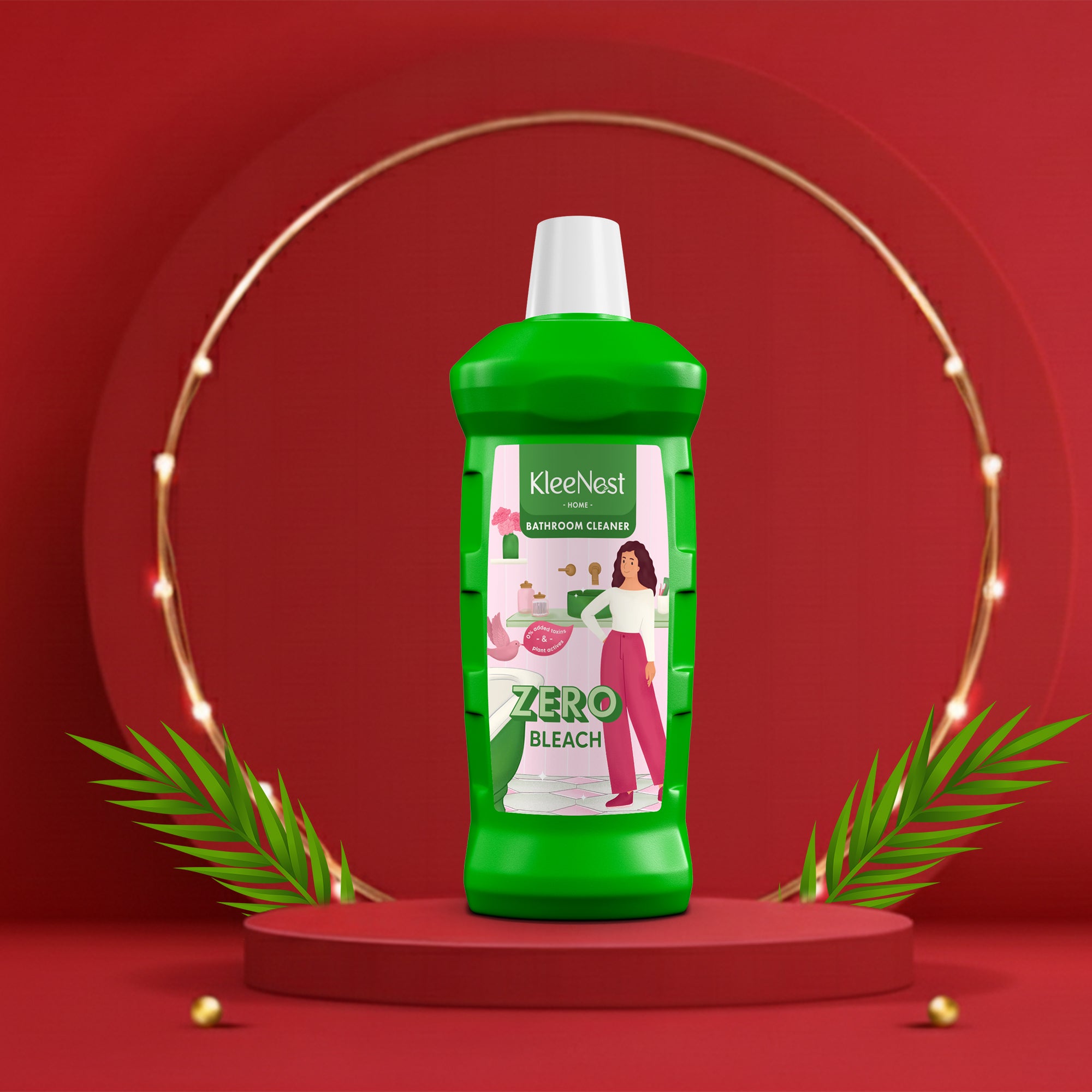 Kleenest Advanced Bathroom Cleaner Liquid, Rose – 1 litre