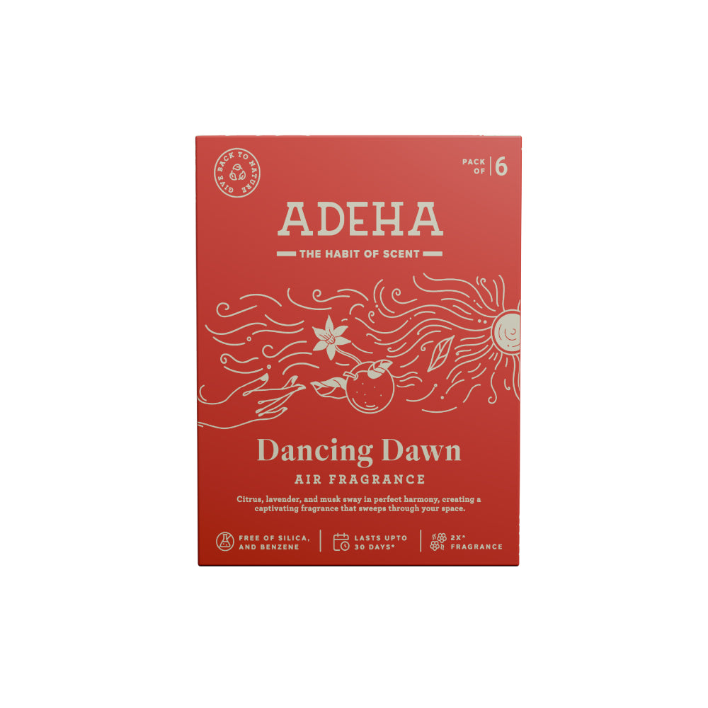 Adeha Fragrance Pouch - Air freshener for Bathroom, Car, Wardrobe - Dancing Dawn