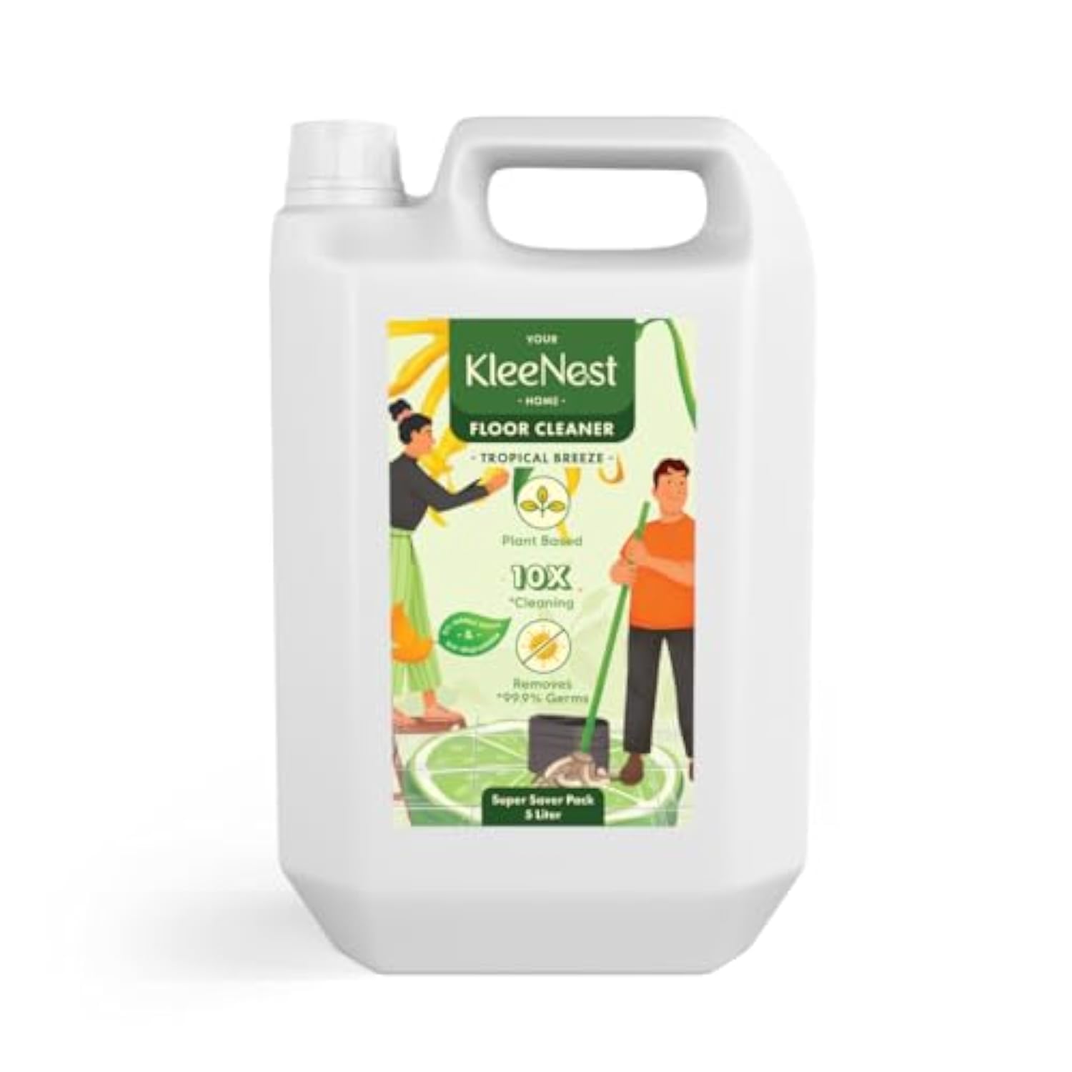 Kleenest Floor Cleaner liquid concentrate 5 ltr - Tropical Breeze