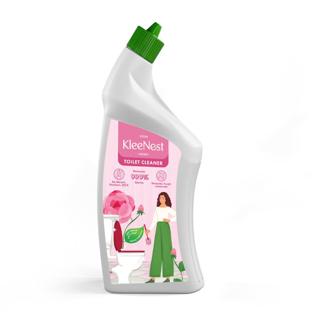 Kleenest Advanced Toilet Cleaner Liquid, Rose - 1000 ml