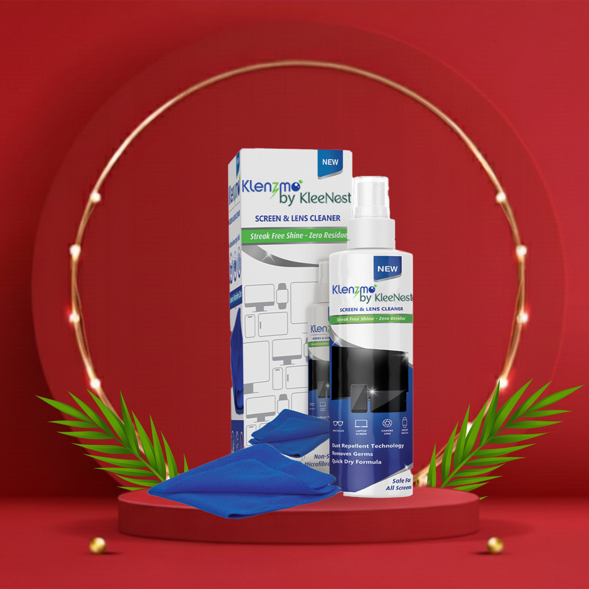 Laptop Screen, Flat Screen (LED, LCD), Mobile Screen, Lens and Spectacle Cleaner with Micro Fibre Cloth - 250ml - Pack of 1