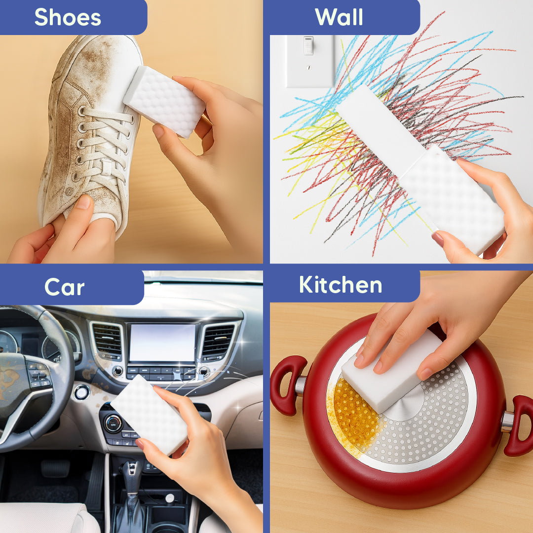 Magic Eraser - Multi Purpose Cleaning Sponge | Chemical-Free | Removes Stains & Marks