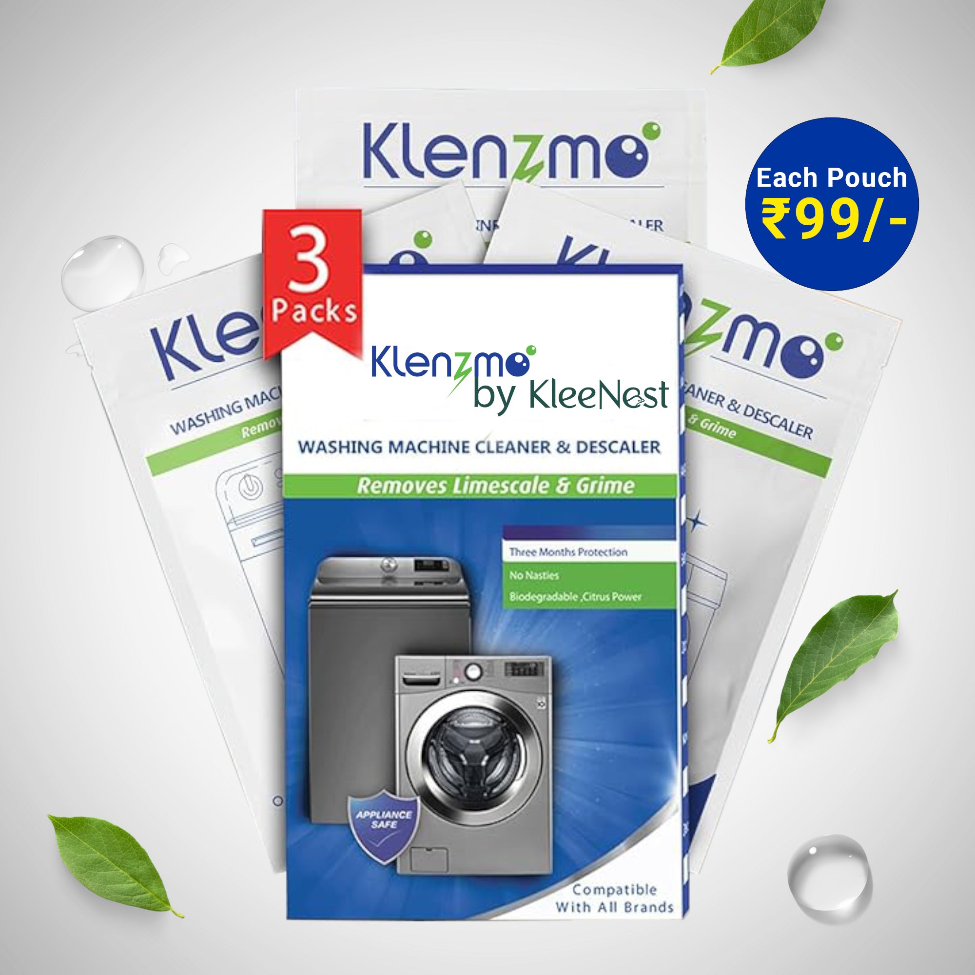 Washing Machine Cleaner and Descaler - Pouch