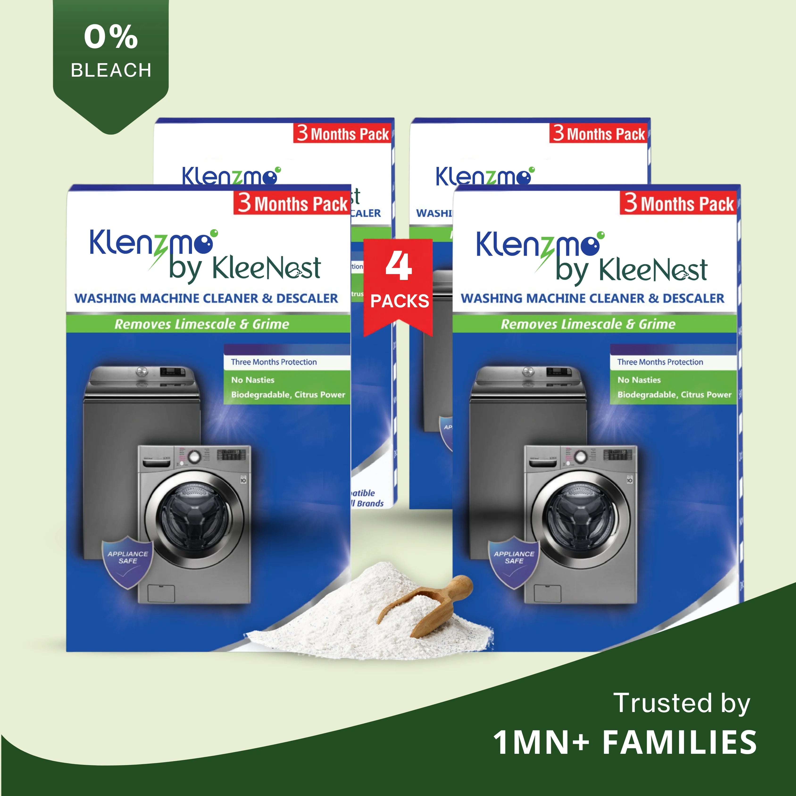 Washing Machine Cleaner & Descaler Pouches - 12 Pouches