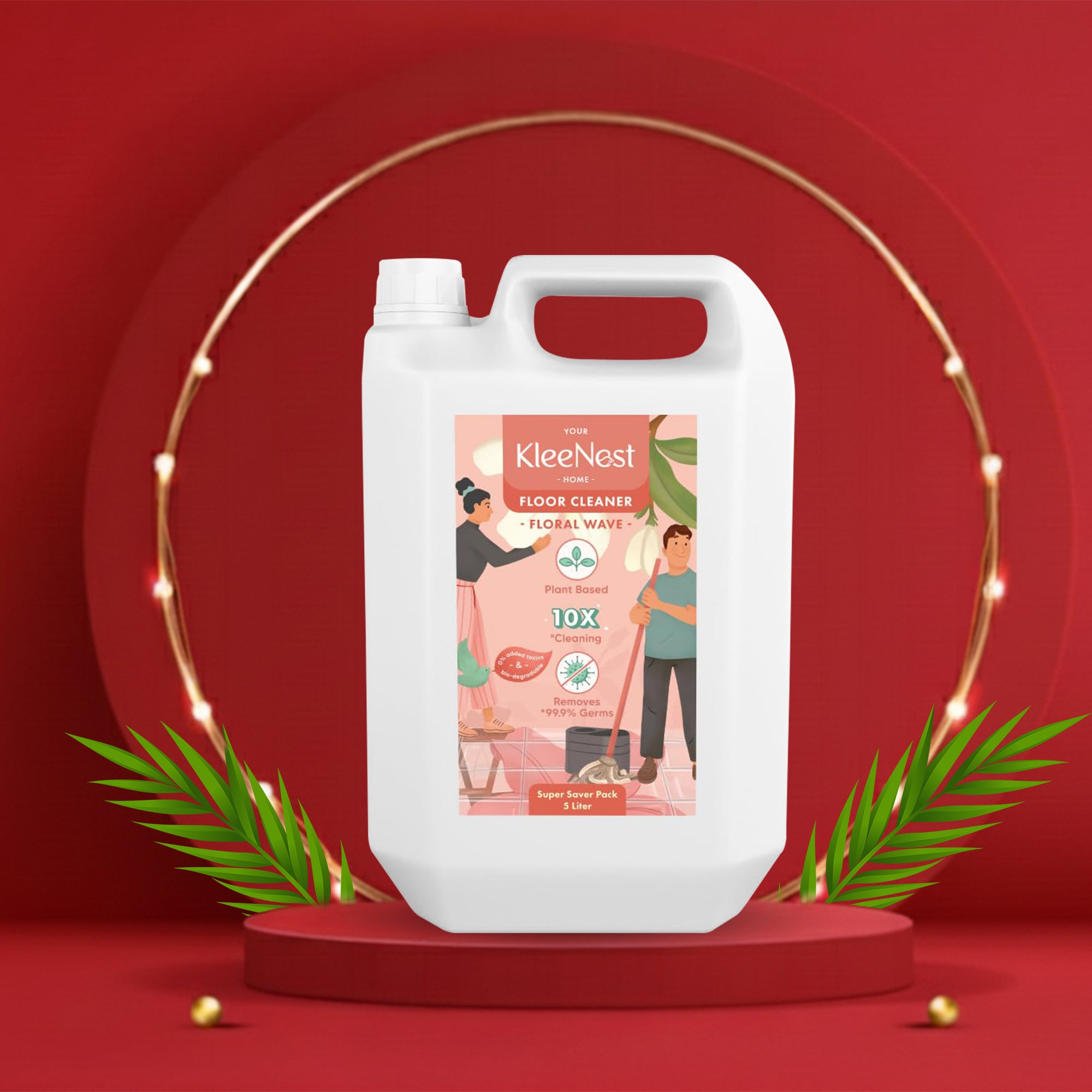 Kleenest Floor Cleaner liquid concentrate 5 ltr - Floral Wave