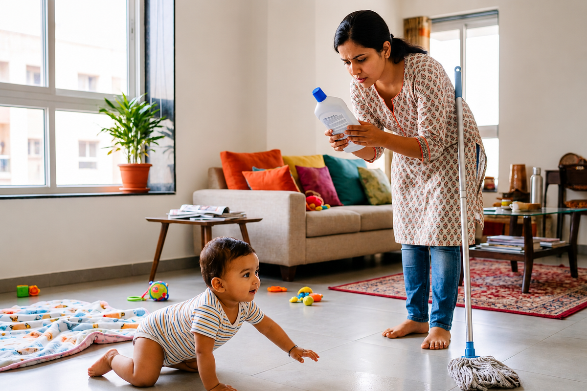 My Son Started Crawling Last Month - That’s When I Finally Read My Cleaner’s Label