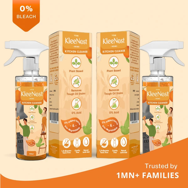 Kleenest Kitchen Cleaner & Degreaser Spray Pack of 2