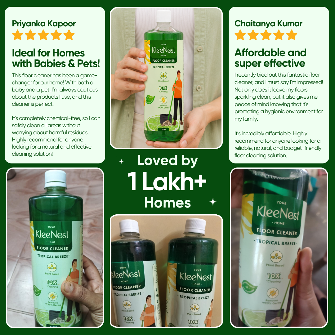 Kleenest Natural Floor Cleaner Liquid – Tropical Breeze, 1L