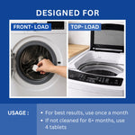 Washing Machine Cleaner Descale Tablets - Pack of 8