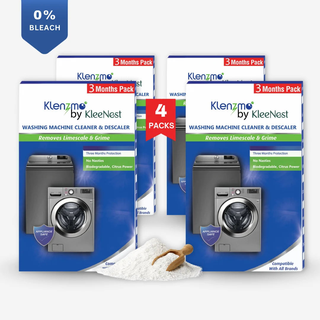 Washing Machine Cleaner & Descaler for Top Load and Front Load | Washing Machine Drum Cleaner - 12 Pouches