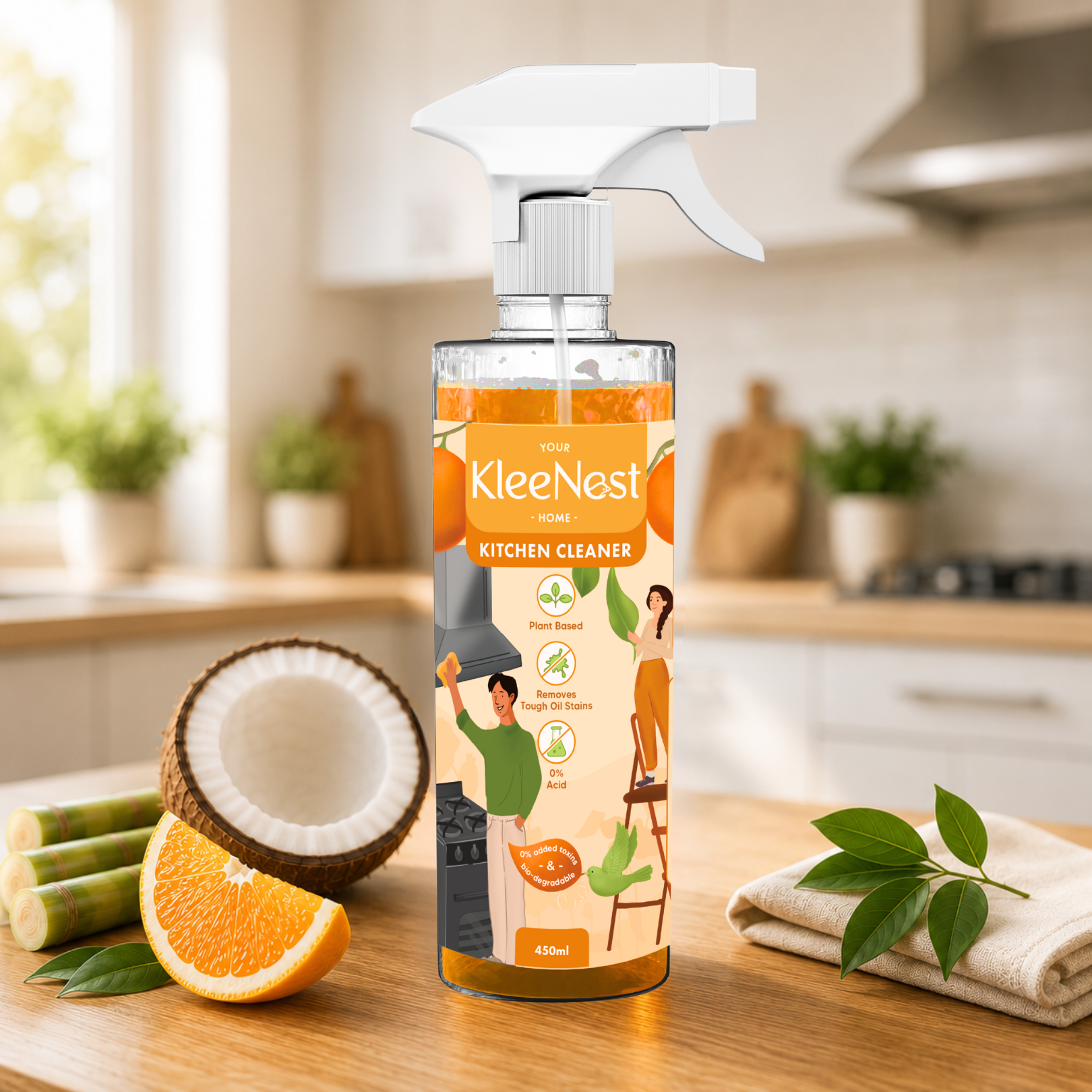 Kitchen Cleaner & Degreaser Spray – 450 ml