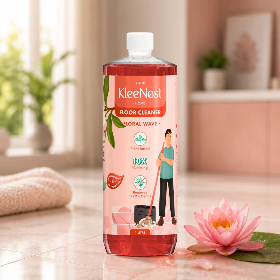 Kleenest Natural Floor Cleaner Liquid – Floral Wave, 1L