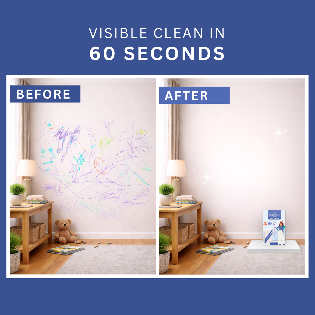 Magic Eraser Cleaning Sponge + Washing Machine Cleaner & Descaler Combo