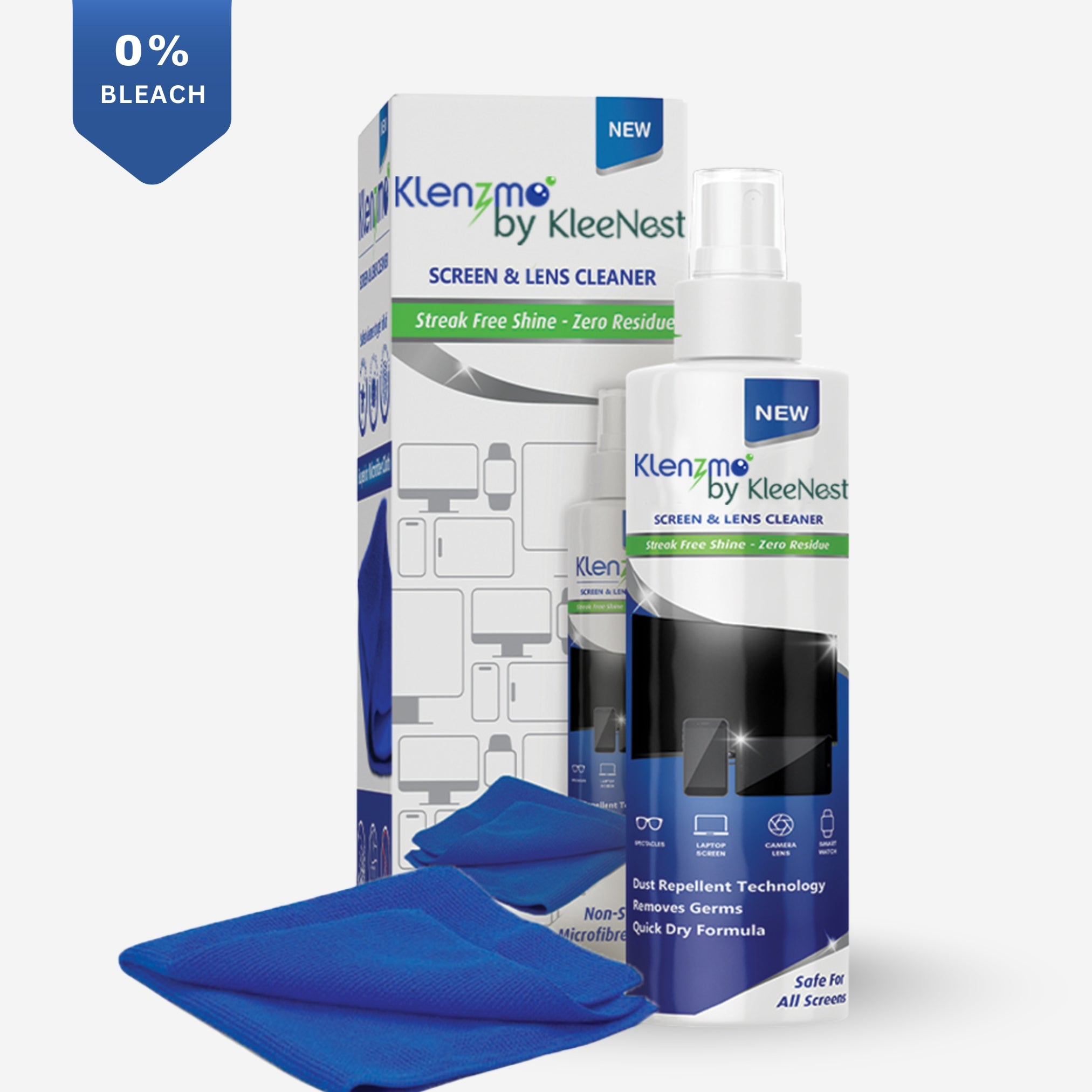Laptop Screen, Flat Screen (LED, LCD), Mobile Screen, Lens and Spectacle Cleaner with Micro Fibre Cloth - 250ml - Pack of 1