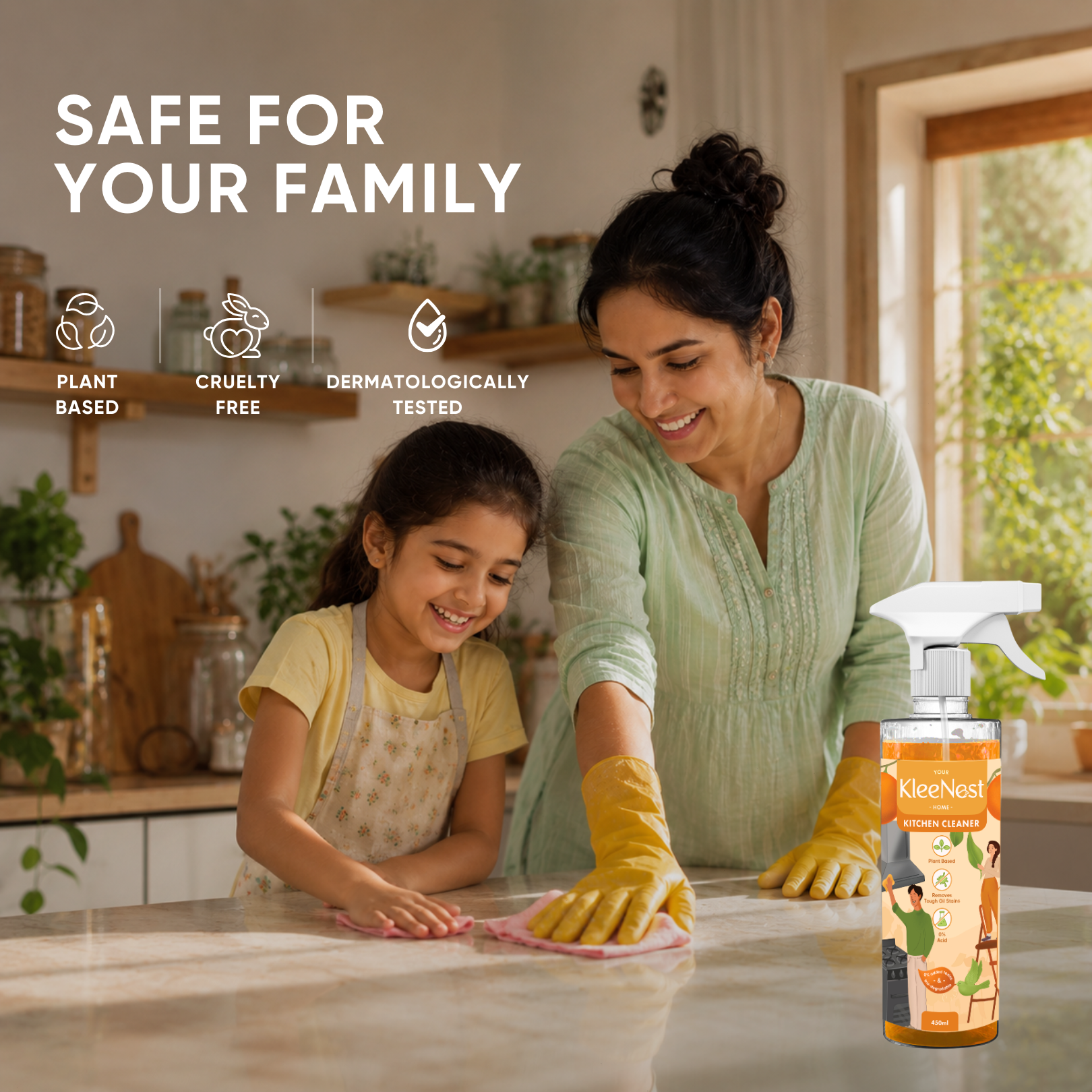 Kitchen Cleaner & Degreaser Spray – 450 ml