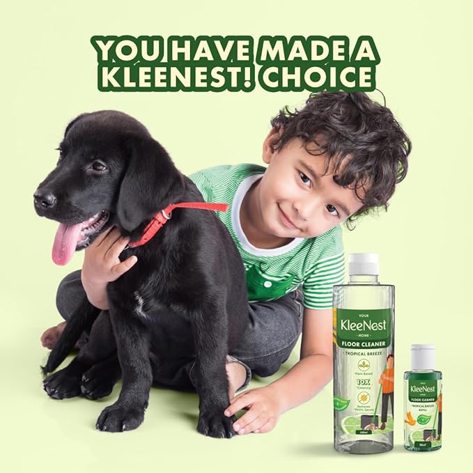 Kleenest Natural Eco-friendly Floor Cleaner Liquid 1 Litre (Pack of 2)- Tropical Breeze