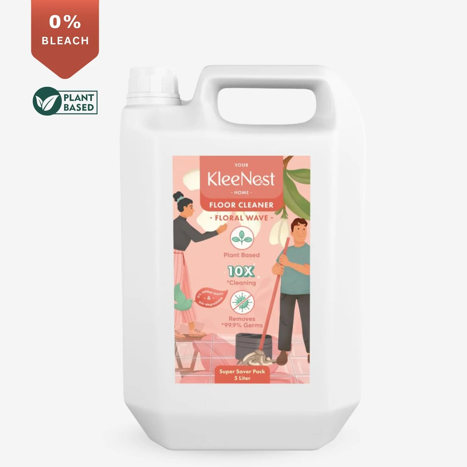 Kleenest Floor Cleaner liquid concentrate 5 ltr - Floral Wave