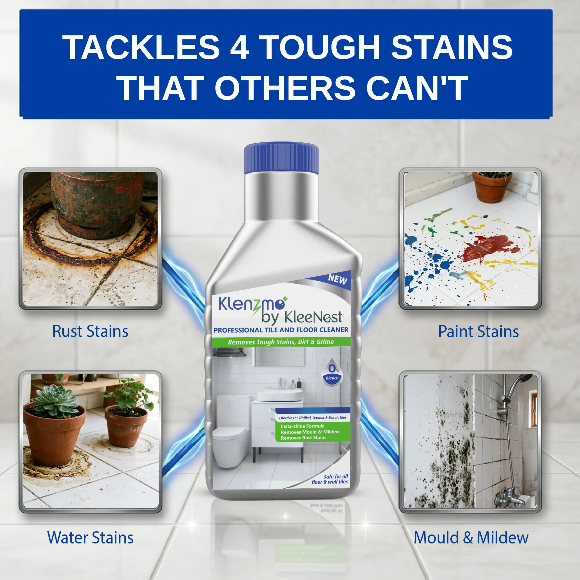 Professional Tile & Floor Cleaner – 850 ml (Pack Of 2)
