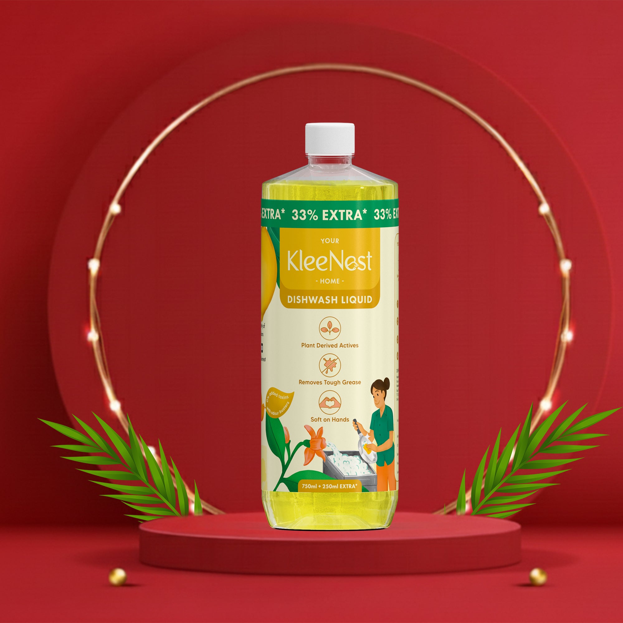 Kleenest Natural Dishwash Liquid-  1 litre