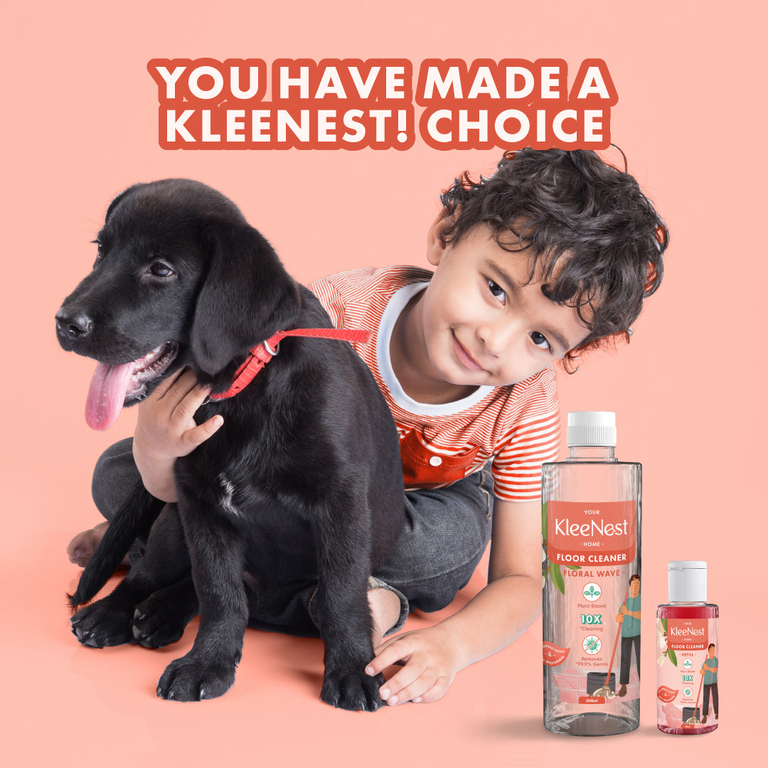 Kleenest 1.5 Litre Starter Kit – Floral Wave Floor Cleaner Pack of 2
