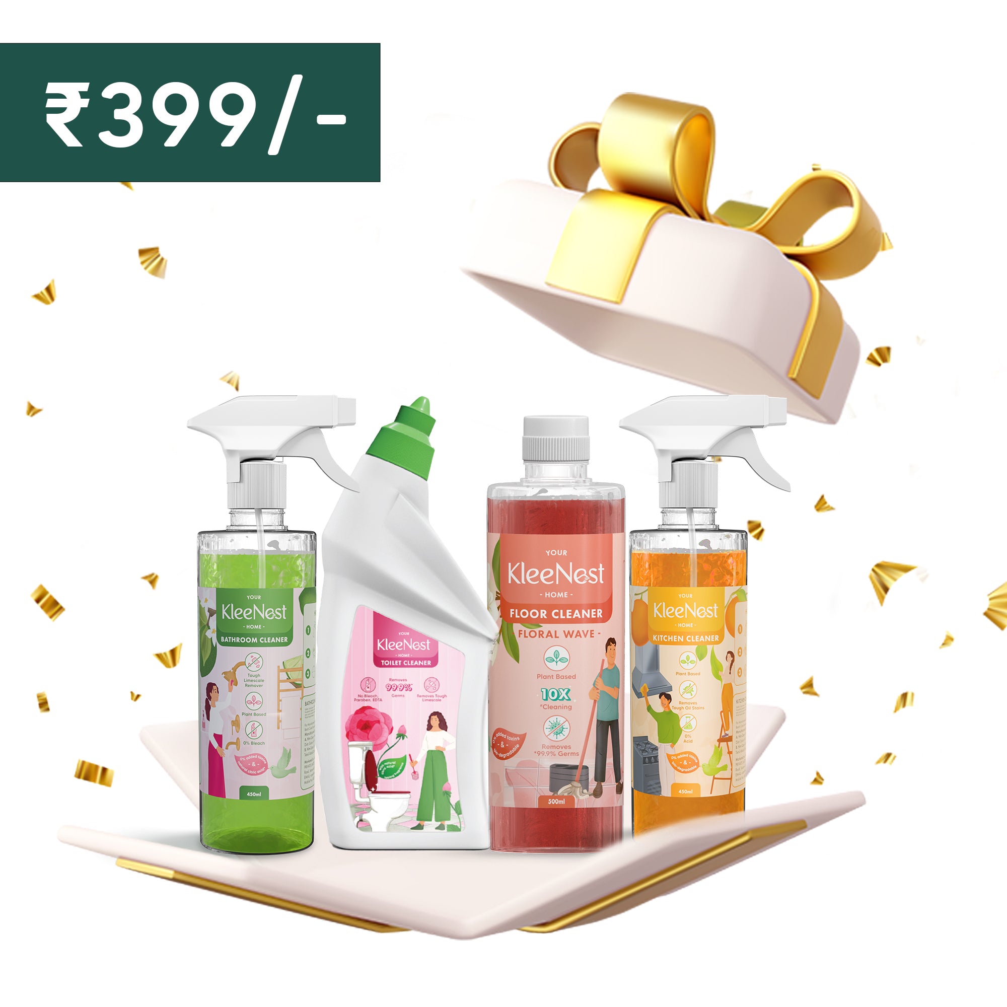 Kleenest Home Care Trial Kit - Safe for Family & Pets