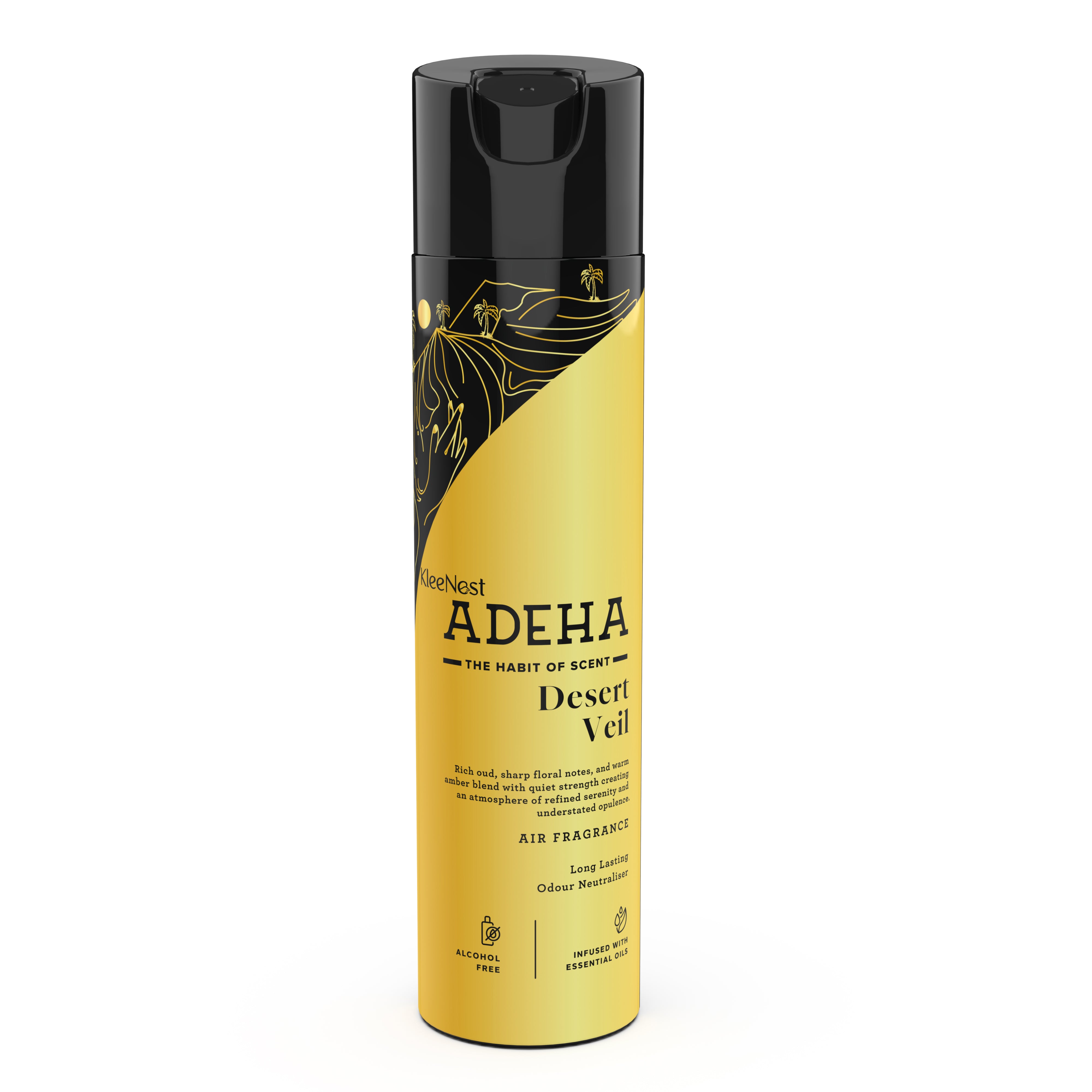 アクセサリー DEOSPRAY300 DEOBOOST100 DEOGEL180 Adeha Room Air Freshener Spray - Desert Veil | Alcohol Free Room Fresh