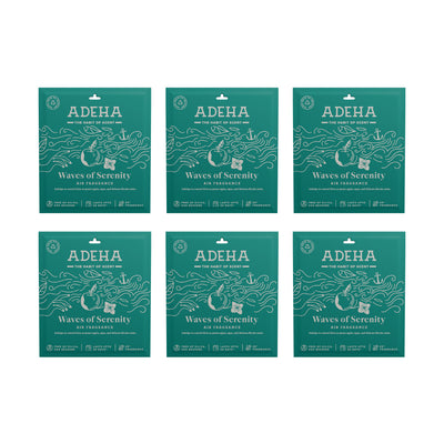 Adeha Fragrance Pouch - Air freshener for Bathroom, Car, Wardrobe - Waves of Serenity