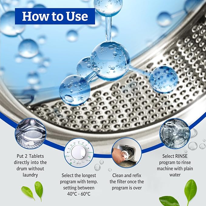 Klenzmo Washing Machine Cleaner Descale Tablet