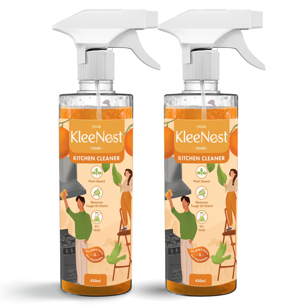Kleenest Kitchen Cleaner & Degreaser Spray Pack of 2