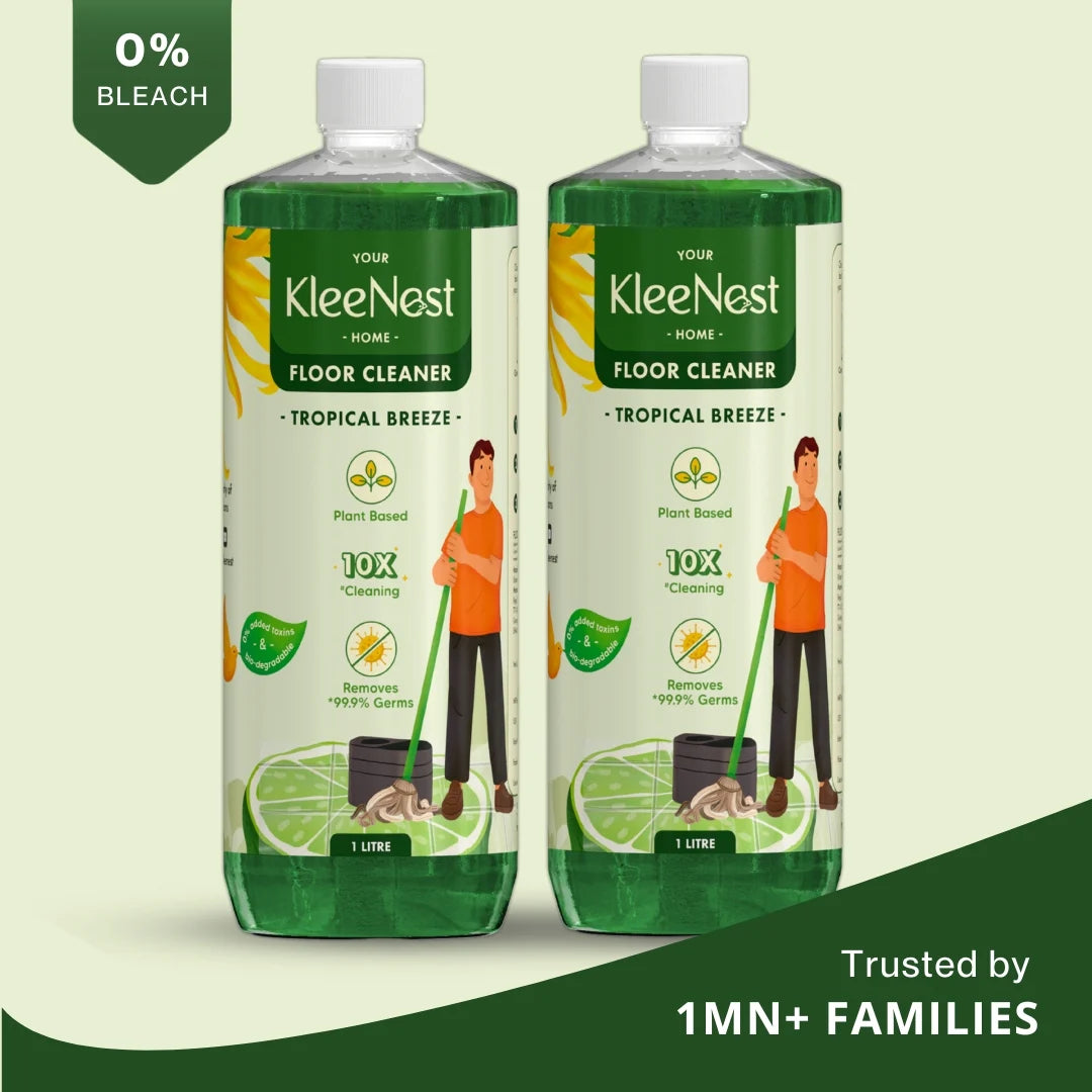 Natural Floor Cleaner Liquid Tropical Breeze - 1L (Pack of 2)