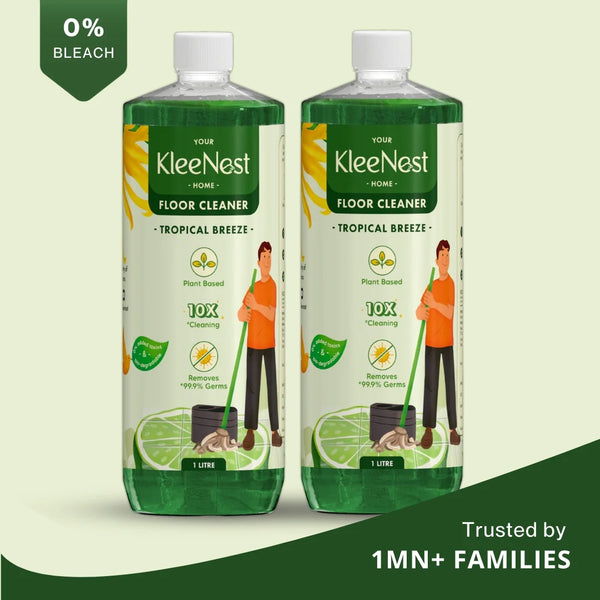 Natural Floor Cleaner Liquid Tropical Breeze - 1L (Pack of 2)