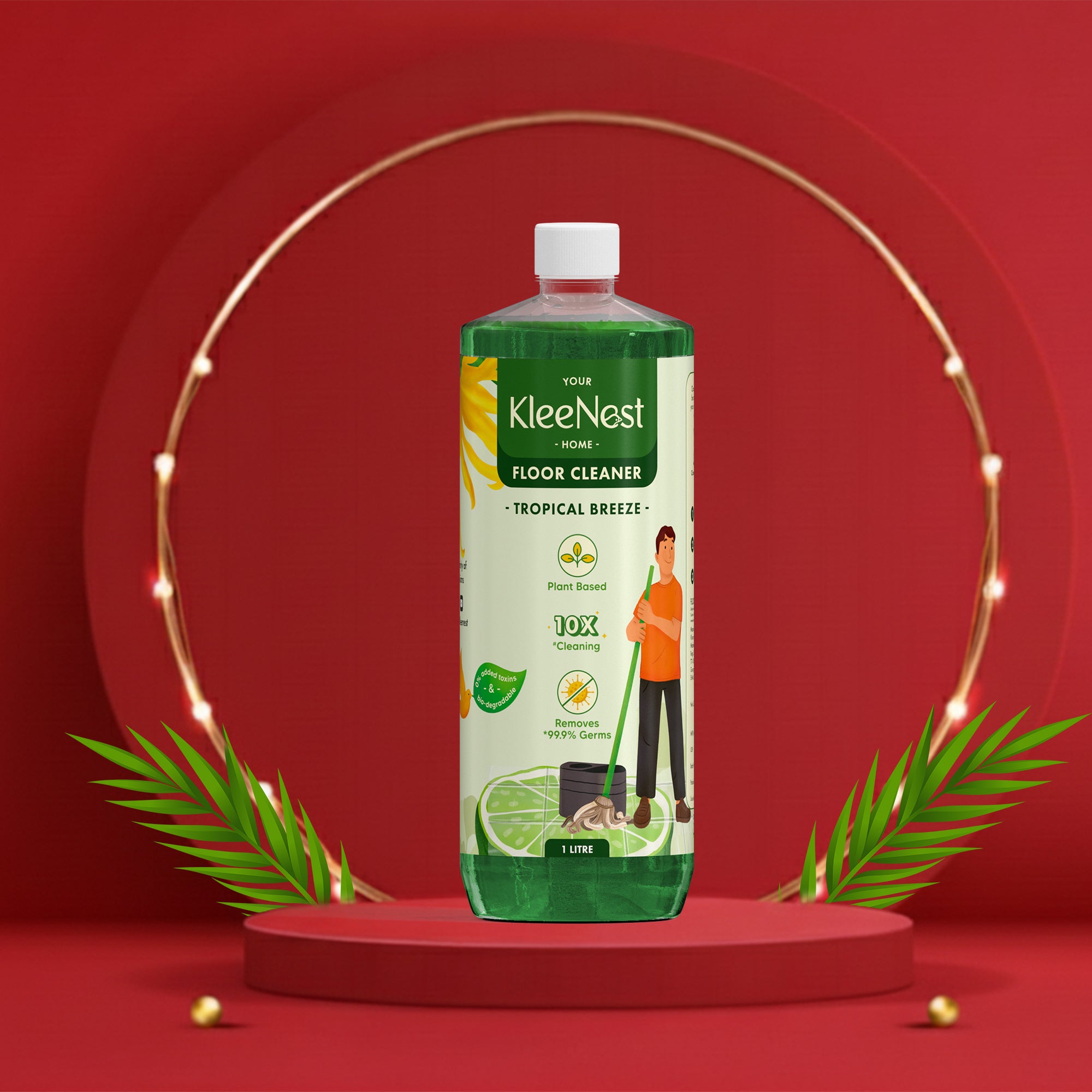 Kleenest Natural Eco-friendly Floor Cleaner Liquid - Tropical Breeze